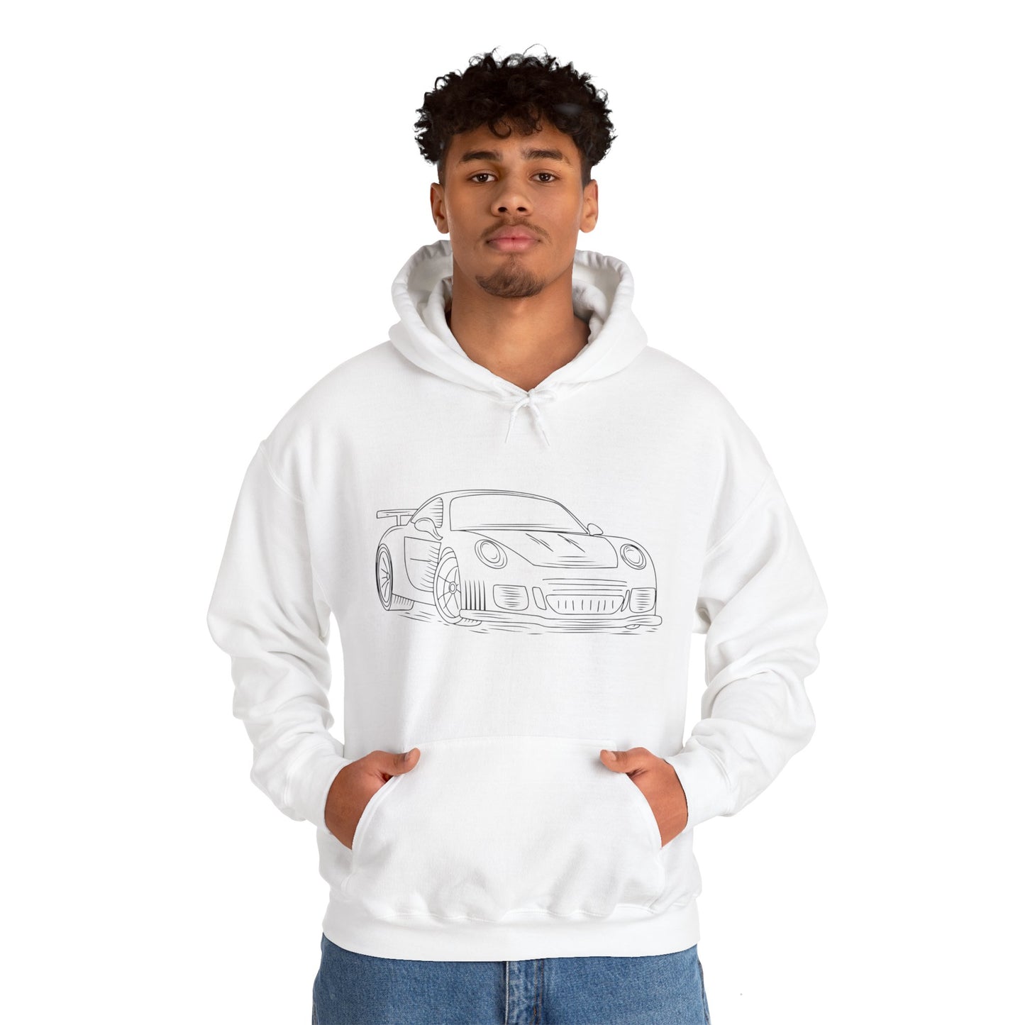 Porsche Outline Hooded Sweatshirt