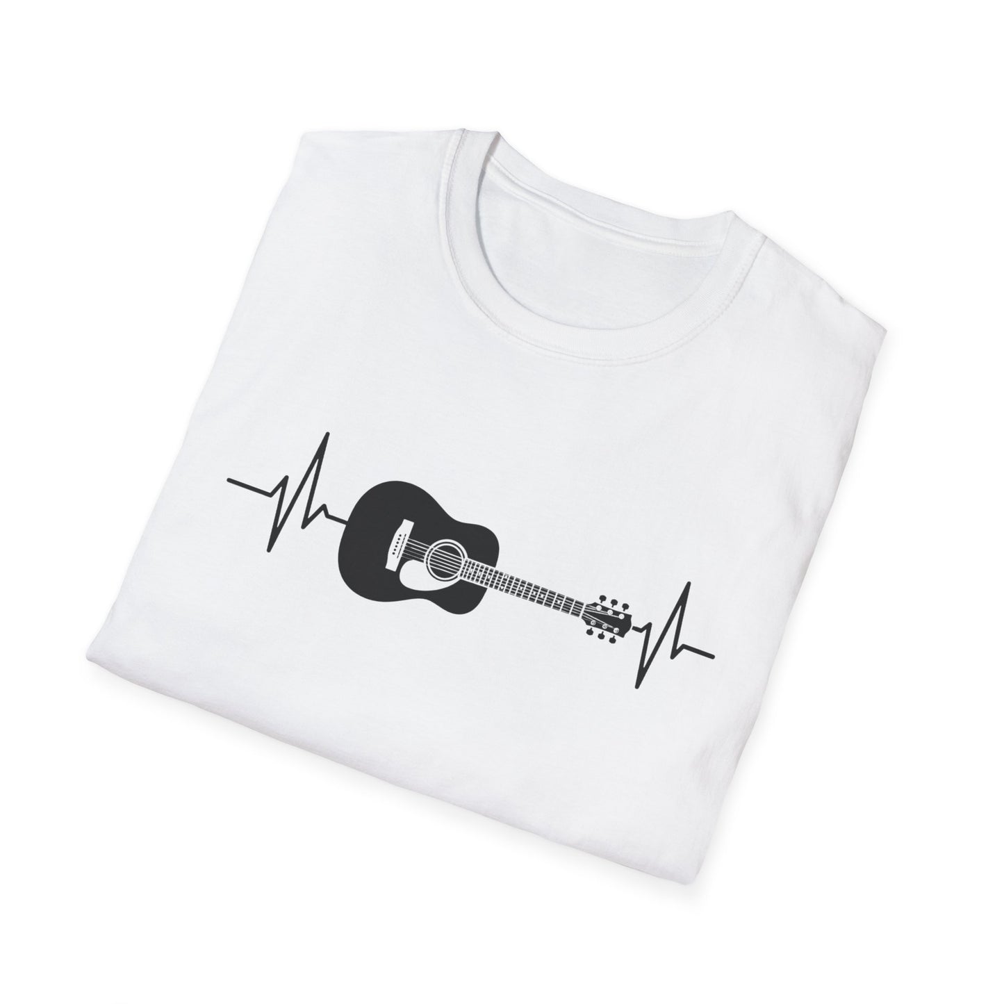 Acoustic Guitar Heartbeat T-Shirt