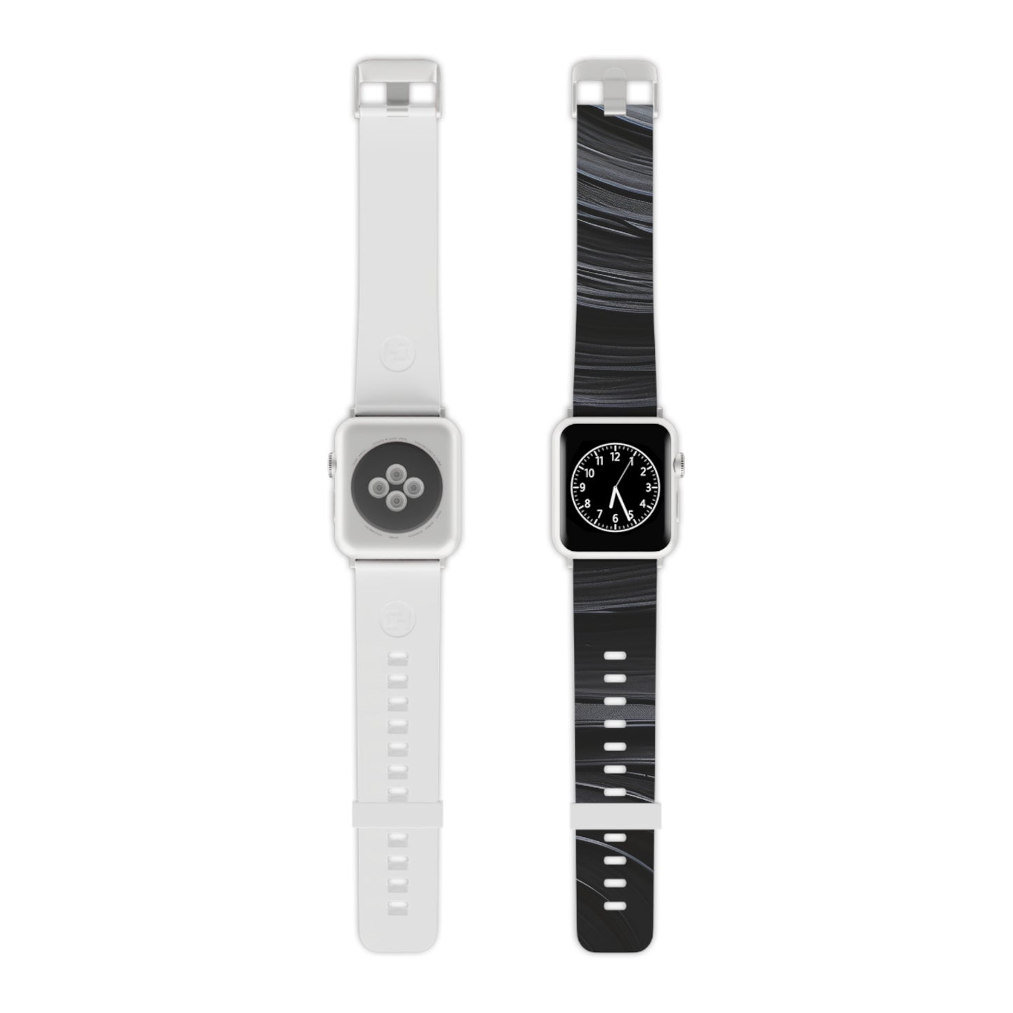 Sleek Black Wave Watch Band for Apple Watch