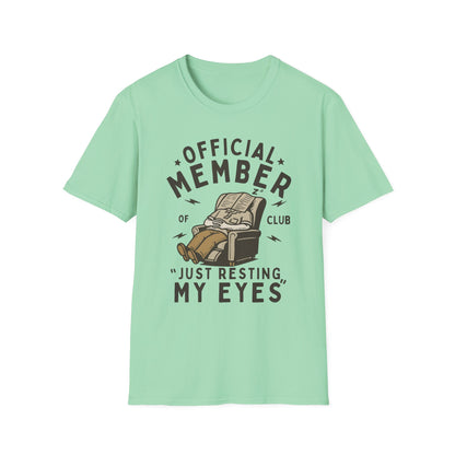 Official Member Club Just Resting My Eyes T-Shirt