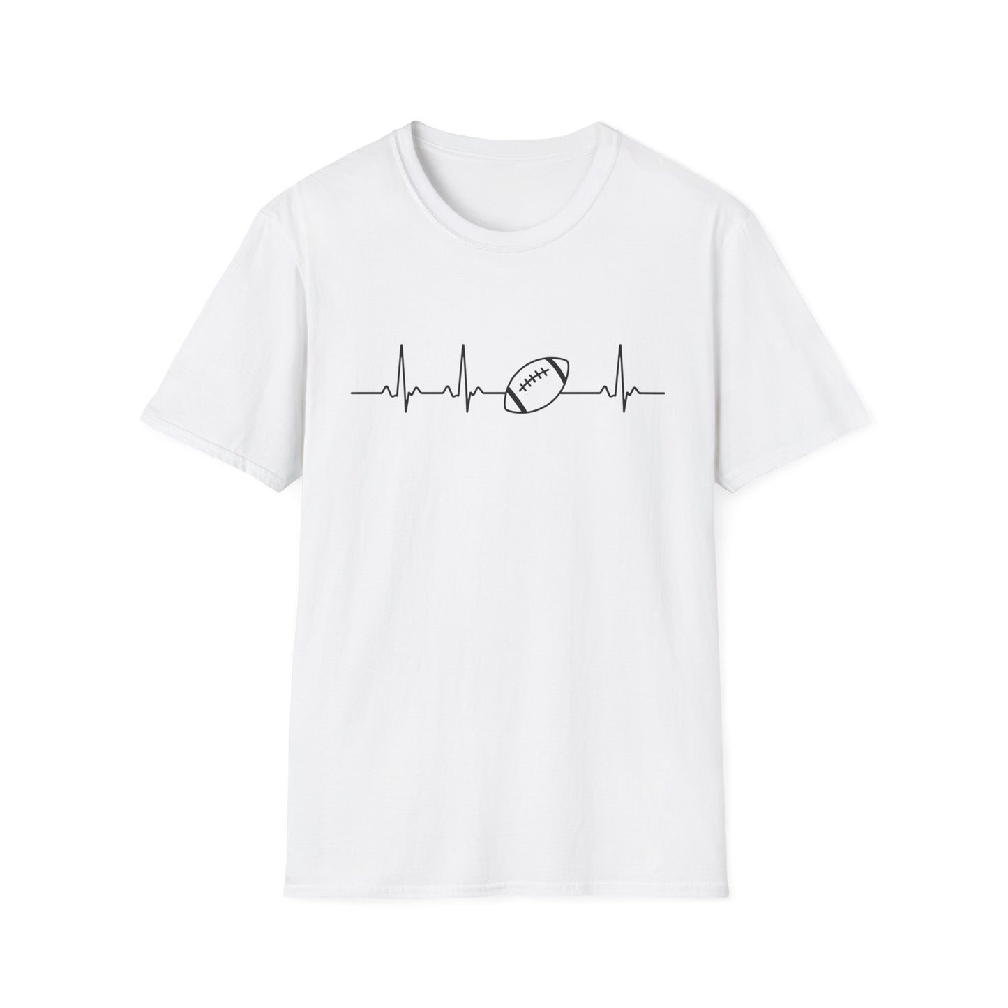 Football Heartbeat T-Shirt