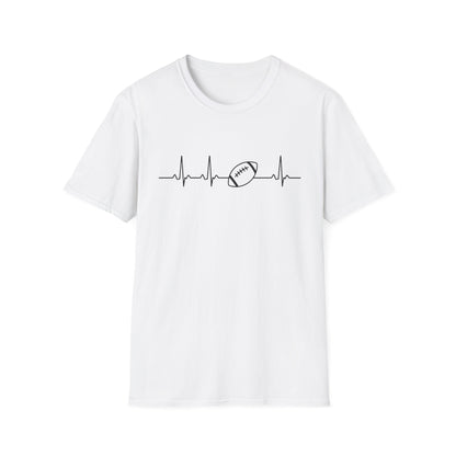 Football Heartbeat T-Shirt
