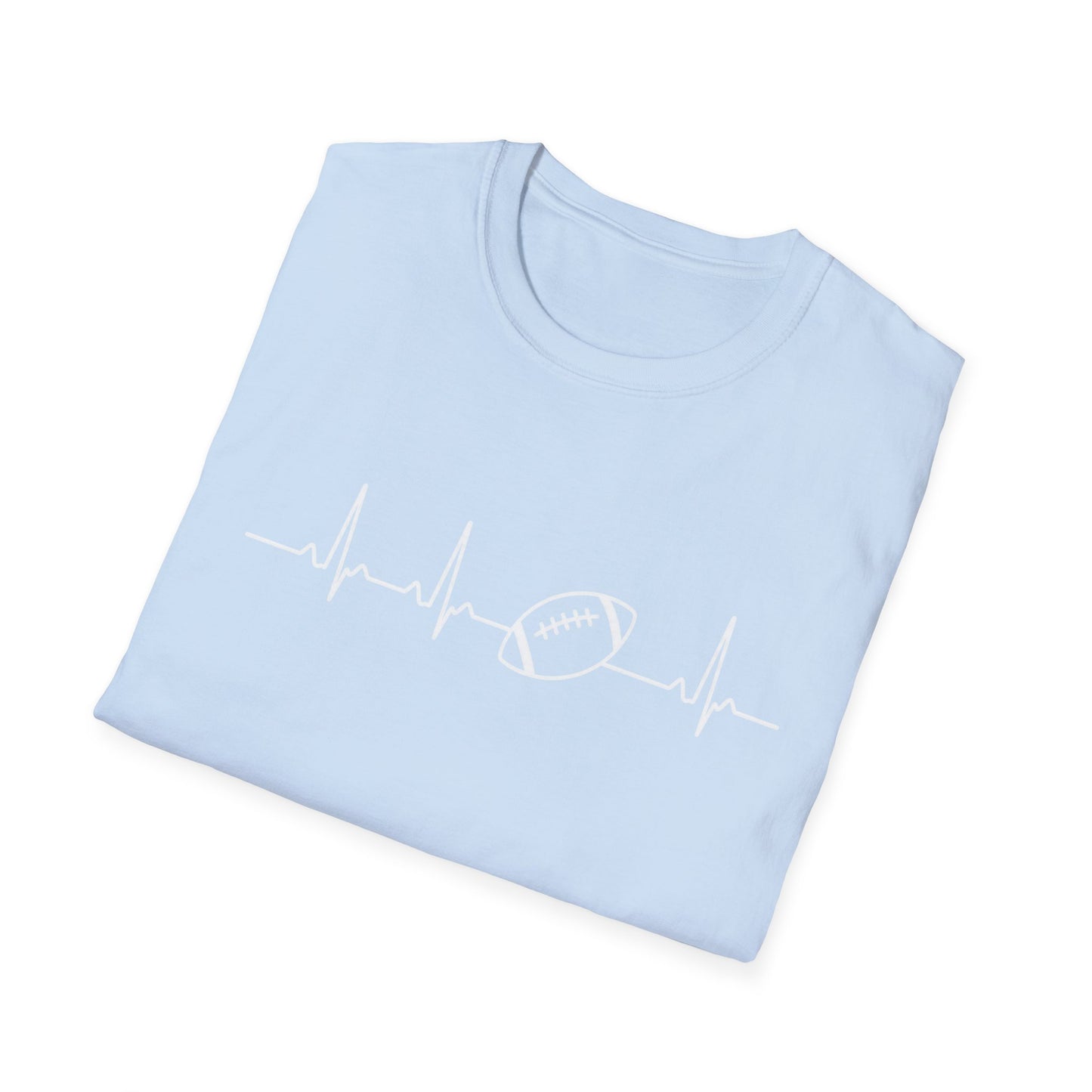 Football Heartbeat T-Shirt