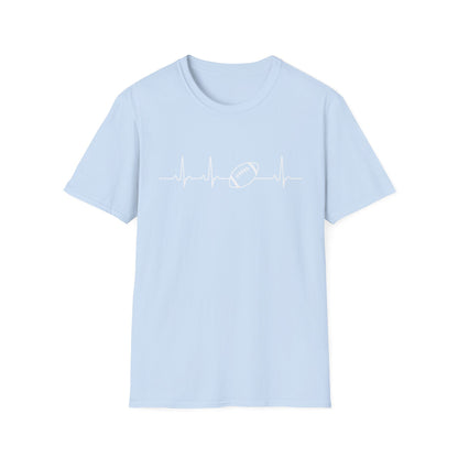 Football Heartbeat T-Shirt