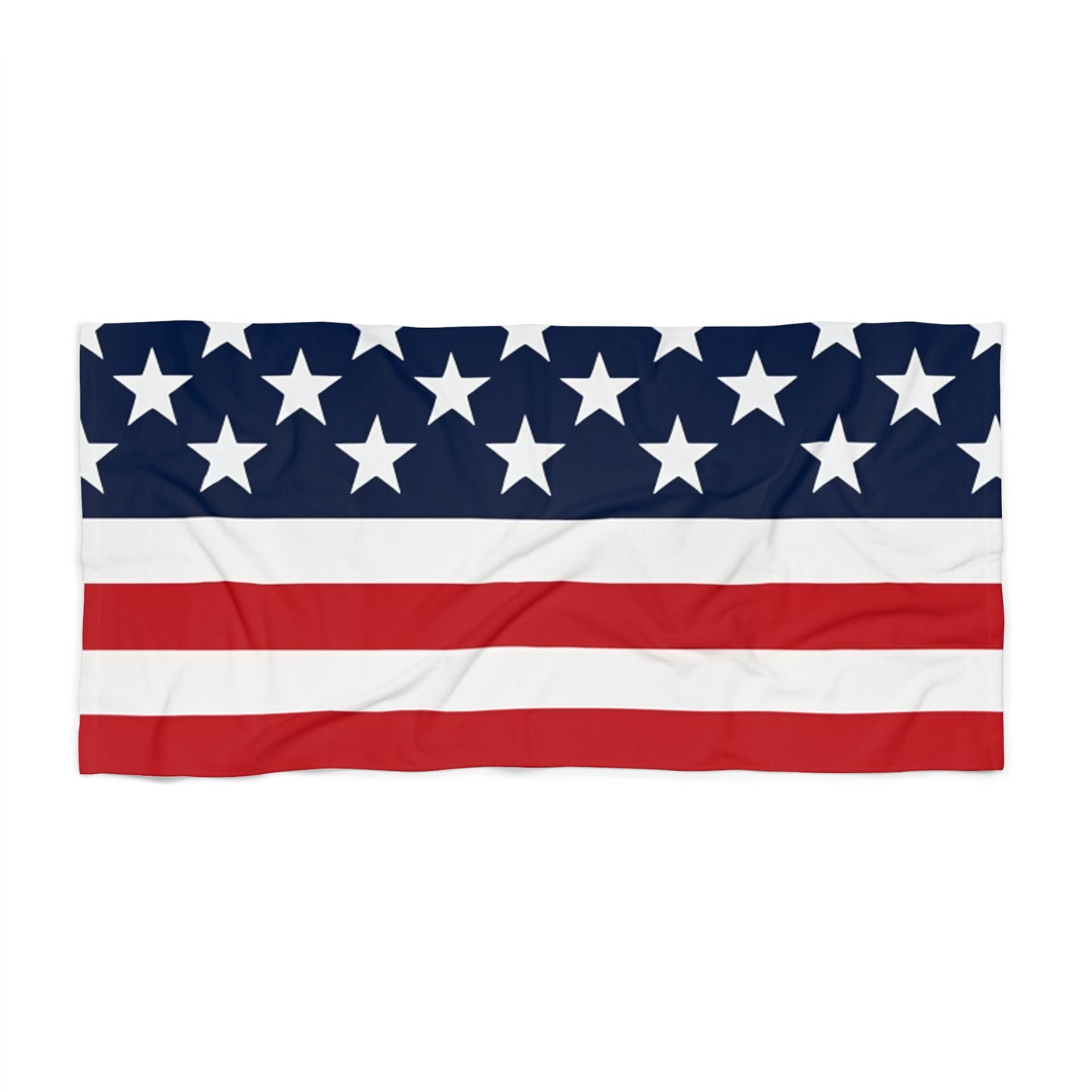 USA Flag Plain Beach Towel - Patriotic Americana Design