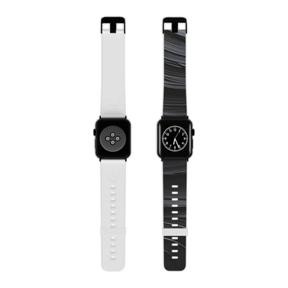 Sleek Black Wave Watch Band for Apple Watch