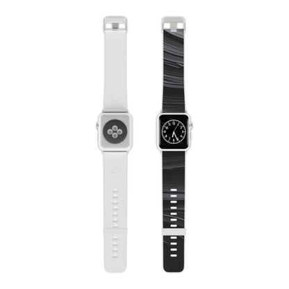 Sleek Black Wave Watch Band for Apple Watch