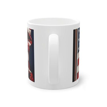 USA Flag Standard Mug - Patriotic Ceramic Coffee Cup