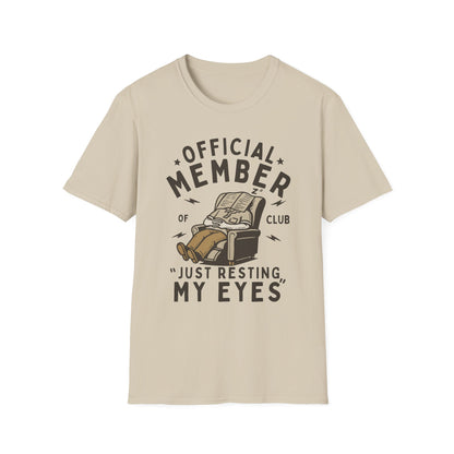 Official Member Club Just Resting My Eyes T-Shirt