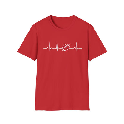 Football Heartbeat T-Shirt