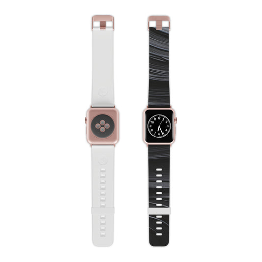 Sleek Black Wave Watch Band for Apple Watch