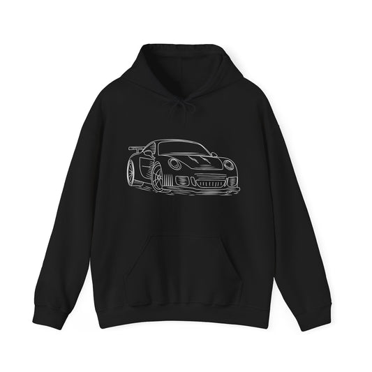 Porsche Outline Hooded Sweatshirt